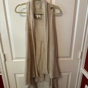 Anthropologie Angel of the North lightweight cardigan vest